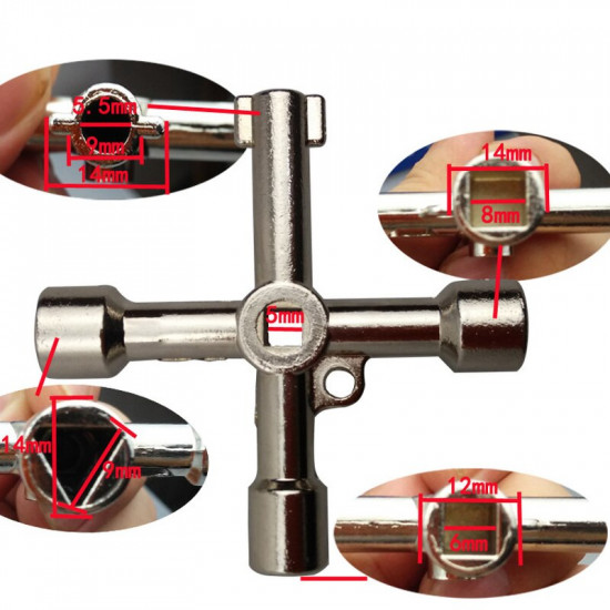 Multifunctional key for electrical control cabinet Multifunctional key for electrical control cabinet