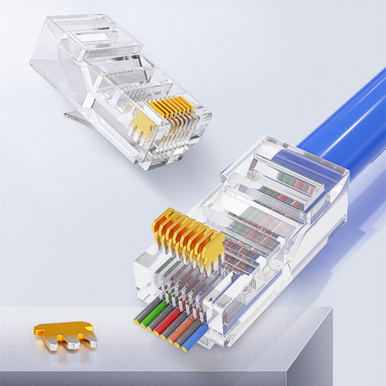 connecteur de cable RJ45 CAT6A FTP EZ   AMP connectivity 