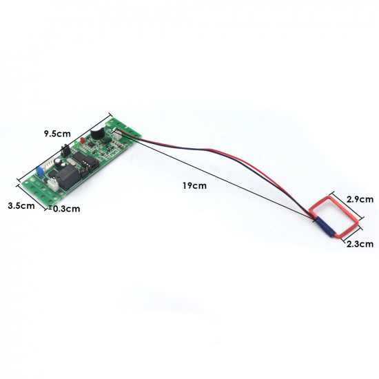 Module de contrôle d'accès encastré RFID 125Khz