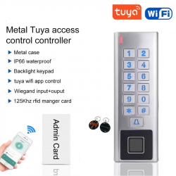 Clavier de contrôle d'accès Métal étanche biométrique RFID wifi Tuya HF8-WiFi Clavier de contrôle d'accès Métal étanche biométrique RFID wifi Tuya HF8-WiFi