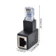 Adaptateur convertisseur RJ45 male femele Direction Gauche