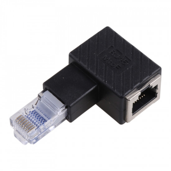 Adaptateur convertisseur RJ45 male femele Direction Gauche