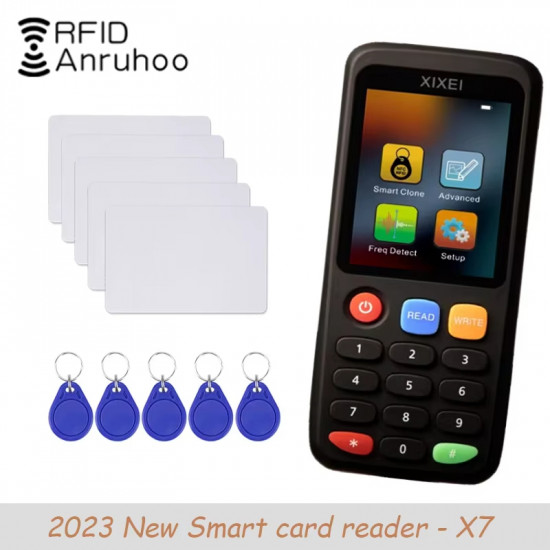 Lecteur duplicateur décrypter NFC Mifare RFID X7 graveur de clé 125khz, 13.56Mhz , Ntag Lecteur duplicateur décrypter NFC Mifare RFID X7 graveur de clé 125khz, 13.56Mhz , Ntag
