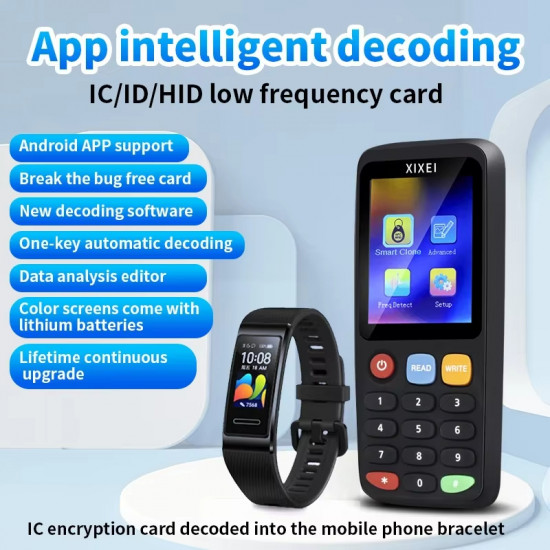 Lecteur duplicateur décrypter NFC Mifare RFID X7 graveur de clé 125khz, 13.56Mhz , Ntag Lecteur duplicateur décrypter NFC Mifare RFID X7 graveur de clé 125khz, 13.56Mhz , Ntag