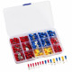 Assorted Spade Terminals Insulated Cable Connector Electrical Wire Crimp Butt Ring Fork Set Ring Lugs Rolled Kit 18 models Assorted Spade Terminals Insulated Cable Connector Electrical Wire Crimp Butt Ring Fork Set Ring Lugs Rolled Kit 18 models