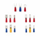 Assorted Spade Terminals Insulated Cable Connector Electrical Wire Crimp Butt Ring Fork Set Ring Lugs Rolled Kit 18 models Assorted Spade Terminals Insulated Cable Connector Electrical Wire Crimp Butt Ring Fork Set Ring Lugs Rolled Kit 18 models