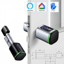 Serrure Biométrique Intelligente Ttlock BLETOUTH Ouverture Par Application , Carte Mifare , Empreinte et  Clées Serrure Biométrique Intelligente Ttlock BLETOUTH Ouverture Par Application , Carte Mifare , Empreinte et  Clées