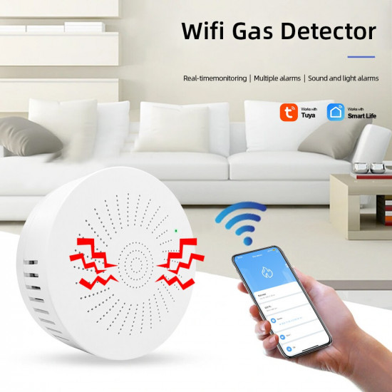 Détecteur de fuite intéligent de GAZ naturel tuya wifi 938WT