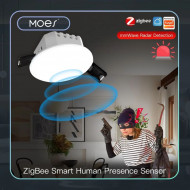 Détecteur Intelligent de Présence Humaine ZigBee Radar + Capteur de Luminosité 2-en-1 Plafonnier Moes ZSS-QY-HP