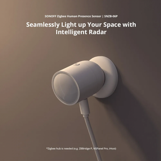 Capteur de présence humaine Zigbee SONOFF SNZB-06P détection radar à micro-ondes détection de lumière Capteur de présence humaine Zigbee SONOFF SNZB-06P détection radar à micro-ondes détection de lumière