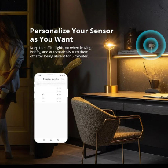 Capteur de présence humaine Zigbee SONOFF SNZB-06P détection radar à micro-ondes détection de lumière Capteur de présence humaine Zigbee SONOFF SNZB-06P détection radar à micro-ondes détection de lumière