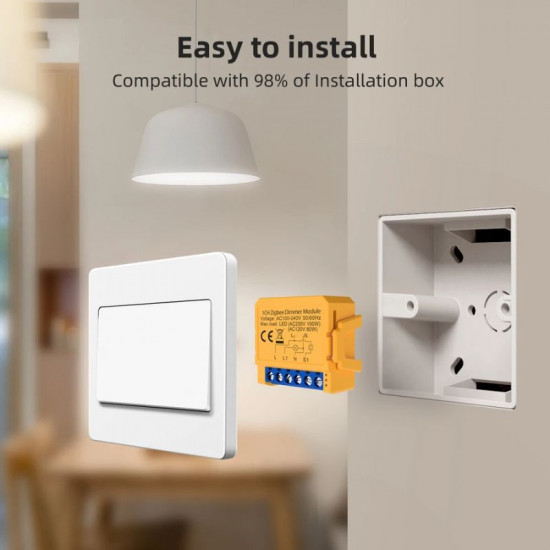 Switch dimmer wifi 1 voie compatible tuya et alexa interrupteur variateur intelligent AVATTO 