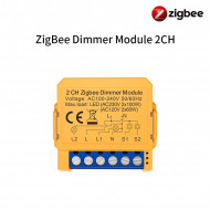 Switch dimmer Zigbee 2 voie compatible tuya et alexa interrupteur variateur intelligent AVATTO ZDMS16-Y2