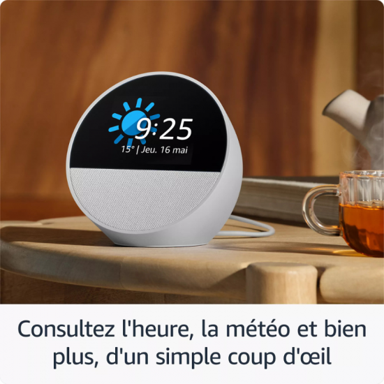 Voice assistant AMAZON Alexa Echo Spot 2024 Blue Voice assistant AMAZON Alexa Echo Spot 2024 Blue