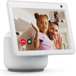 Assistant vocal Amazon Echo Show 10 avec mouvement de pivotation automatique  ( 3ème génération : 2022 ) BLANC Assistant vocal Amazon Echo Show 10 avec mouvement de pivotation automatique  ( 3ème génération : 2022 ) BLANC