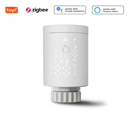 ZIGBEE Intelligent Thermostatic Solenoid Valve with Voice Control Moes TRV-368