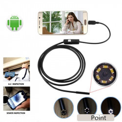 Android Endoscope Waterproof Snake Borescope USB Inspection Camera 10M 6LED 5.5mm