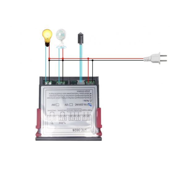 Humidity and temperature controller STC 3028 Humidity and temperature controller STC 3028