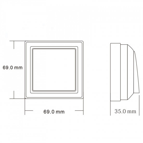 Bouton de sortie pour lecteur de carte RFID controle d'accès