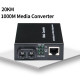 Convertisseur de fibre Gigabit Ethernet 1.25Gbps, 10/100/1000Mbps RJ45 jusqu'à 20km. GSS-11S20CAB Convertisseur de fibre Gigabit Ethernet 1.25Gbps, 10/100/1000Mbps RJ45 jusqu'à 20km. GSS-11S20CAB