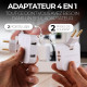 Prise Murale Extra Plate 2 Ports USB + 2 Prises