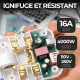 Prise Murale Extra Plate 2 Ports USB + 2 Prises