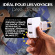 Prise Murale Extra Plate 2 Ports USB + 2 Prises