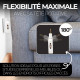 Prise Murale Extra Plate 2 Ports USB + 2 Prises