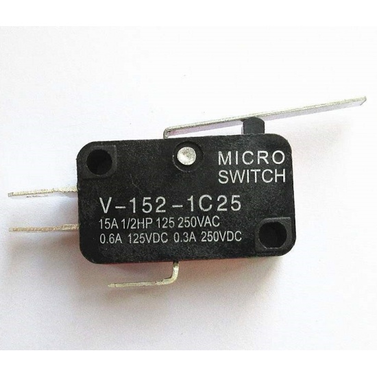 Micro Limit Switch V-152-1C25 Roller Lever Snap Action 250V 16A 1NO 1NC Micro Limit Switch V-152-1C25 Roller Lever Snap Action 250V 16A 1NO 1NC
