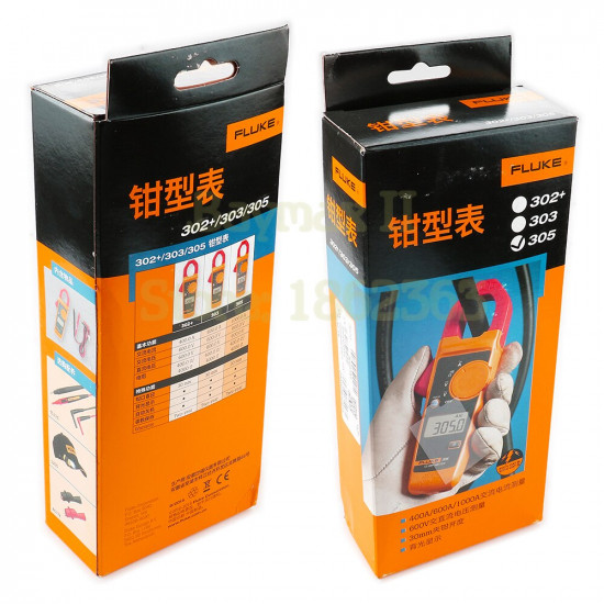 FLUKE 303 Digital Clamp Meter with AC/DC Voltage Test and Ohm Measurement FLUKE 303 Digital Clamp Meter with AC/DC Voltage Test and Ohm Measurement