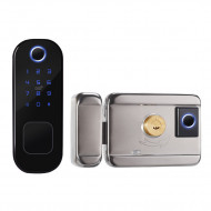 Serrure de porte intelligente R5 Tuya  déverrouillage Wifi  empreinte biométrique et RFID Serrure de porte intelligente R5 Tuya  déverrouillage Wifi  empreinte biométrique et RFID