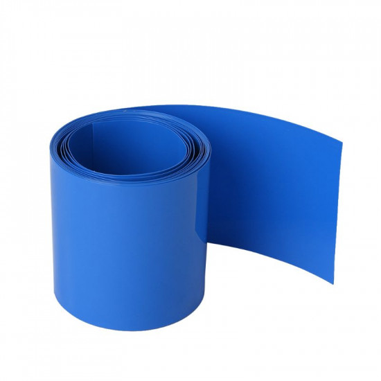 Bleu Φ95mm Largeur 150 mm Batterie Manches Wrap PVC Thermorétractables Tubes x 1 m