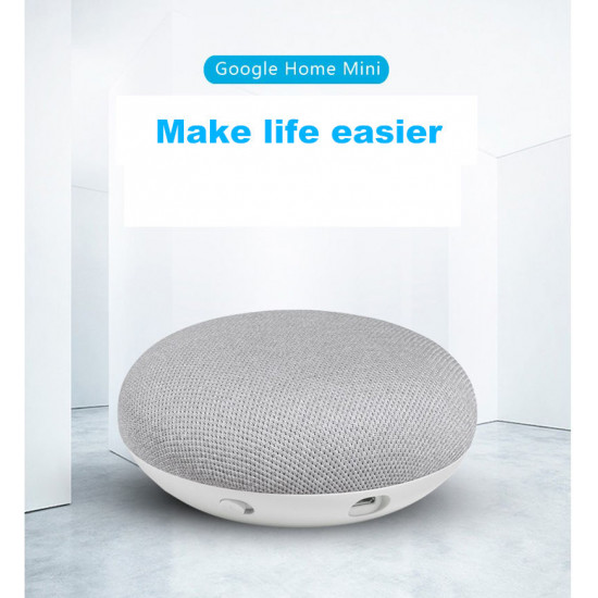 Enceinte connectée  Google Home Mini  Assistant vocal sans fil