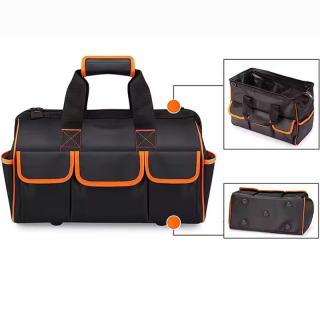 Sac de transport d'outils 16 pouces rouge en toile robuste imperméable