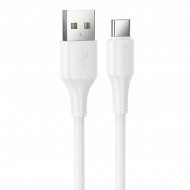 cable hoco 120 USB to Type C 1M Blanc