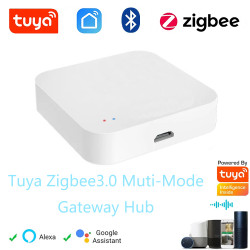 Moes Température Capteur d'humidité Hygromètre intérieur Lcd Affichage Tuya  Smart Zigbee Capteur Télécommande Zigbee Hub Gateway