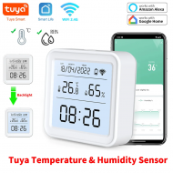 Capteur de température et d'humidité WiFi, hygromètre Tuya TH08-E Capteur de température et d'humidité WiFi, hygromètre Tuya TH08-E