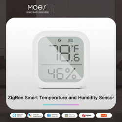 Capteur de température et d'humidité, thermomètre LCD, hygromètre tuya zigbee Moes ZSS-KB-TH-LF-C