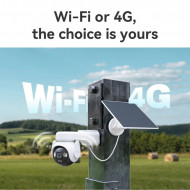 Caméra solaire IMOU 4G Sim AOV PT 5MP é WiFi 360° Caméra extérieure PTZ 