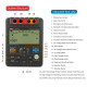 UNI-T UT512 Resistance Tester Megger Insulation Meter Megometer Multimeter LCD Backlight AC DC Voltmeter UNI-T UT512 Resistance Tester Megger Insulation Meter Megometer Multimeter LCD Backlight AC DC Voltmeter
