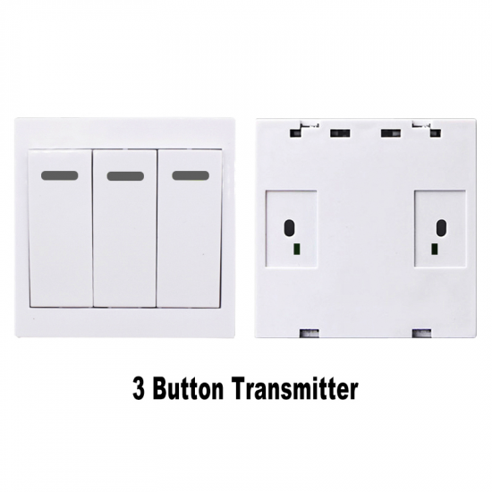 Interrupteur sans fils RF 433Mhz 3 voies