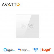 Interrupteur de volet roulant blanc wifi pour maison intelligente AVATTO CS01-EU Interrupteur de volet roulant blanc wifi pour maison intelligente AVATTO CS01-EU