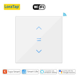 tuya wifi smart touch roller shutter switch white