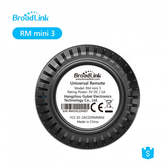 Télécommande universelle RM mini 3 WiFi IR pour maison connectée, fonctionne avec Google Assistant et Alexa Broadlink 