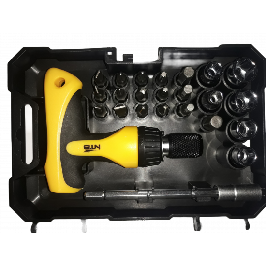 24PCS RATCHET BITS & SOCKETS BOX 24PCS RATCHET BITS & SOCKETS BOX