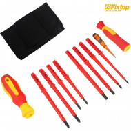 Jeu De Tournevis Interchangeables Isolant 11 pcs GSFixtop 13836 500 volts Jeu De Tournevis Interchangeables Isolant 11 pcs GSFixtop 13836 500 volts