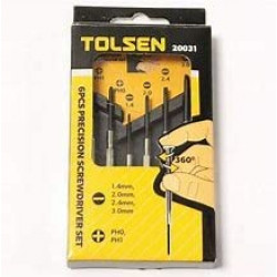 SET OF 6 PRECISION SCREWDRIVERS Tolsen 20031