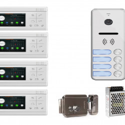 4-wire videophone kit for 4 floors sesdz-01B4-458S-3.4