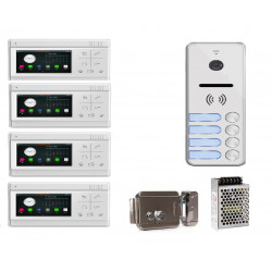 4-wire videophone kit for 4 floors sesdz-01B4-458S-3.4