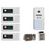 Kit visiophone 4fils pour 4 étages sesdz-01B4-458S-3.4